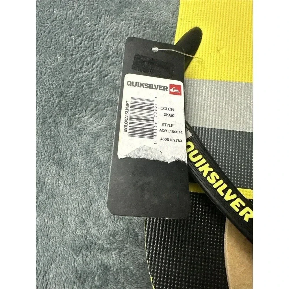 Quiksilver Men’s Molokai Sunset Flip Flop Black Sandals Size 13